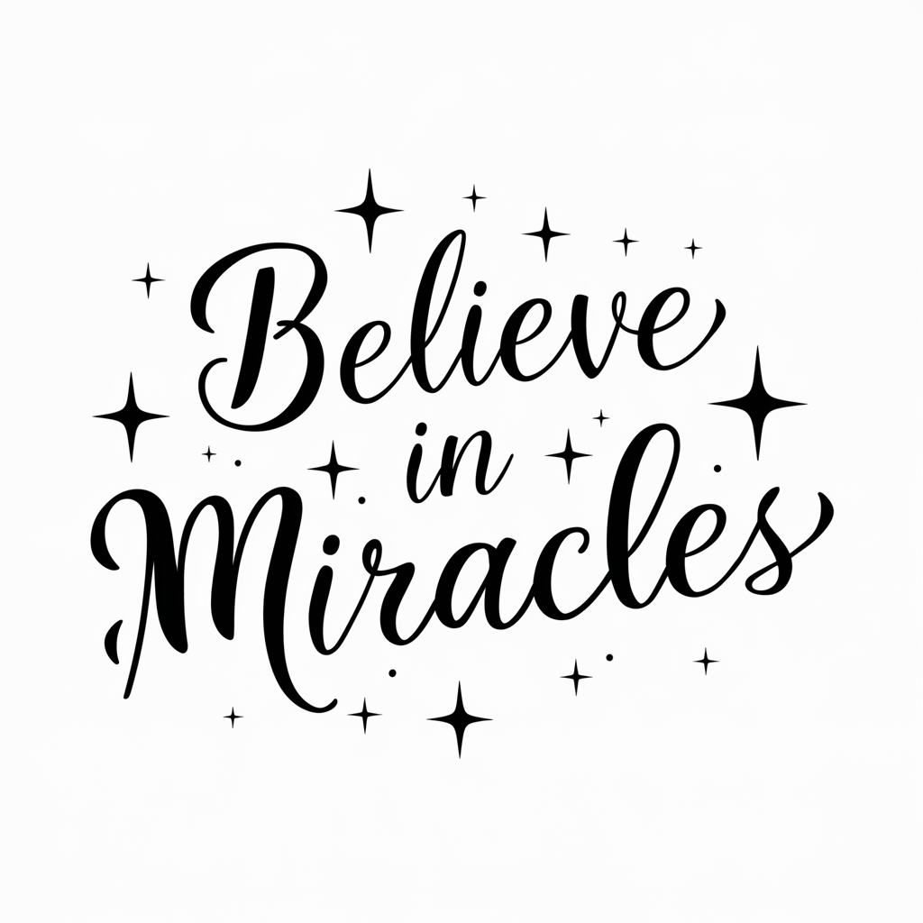 Believe in miracles