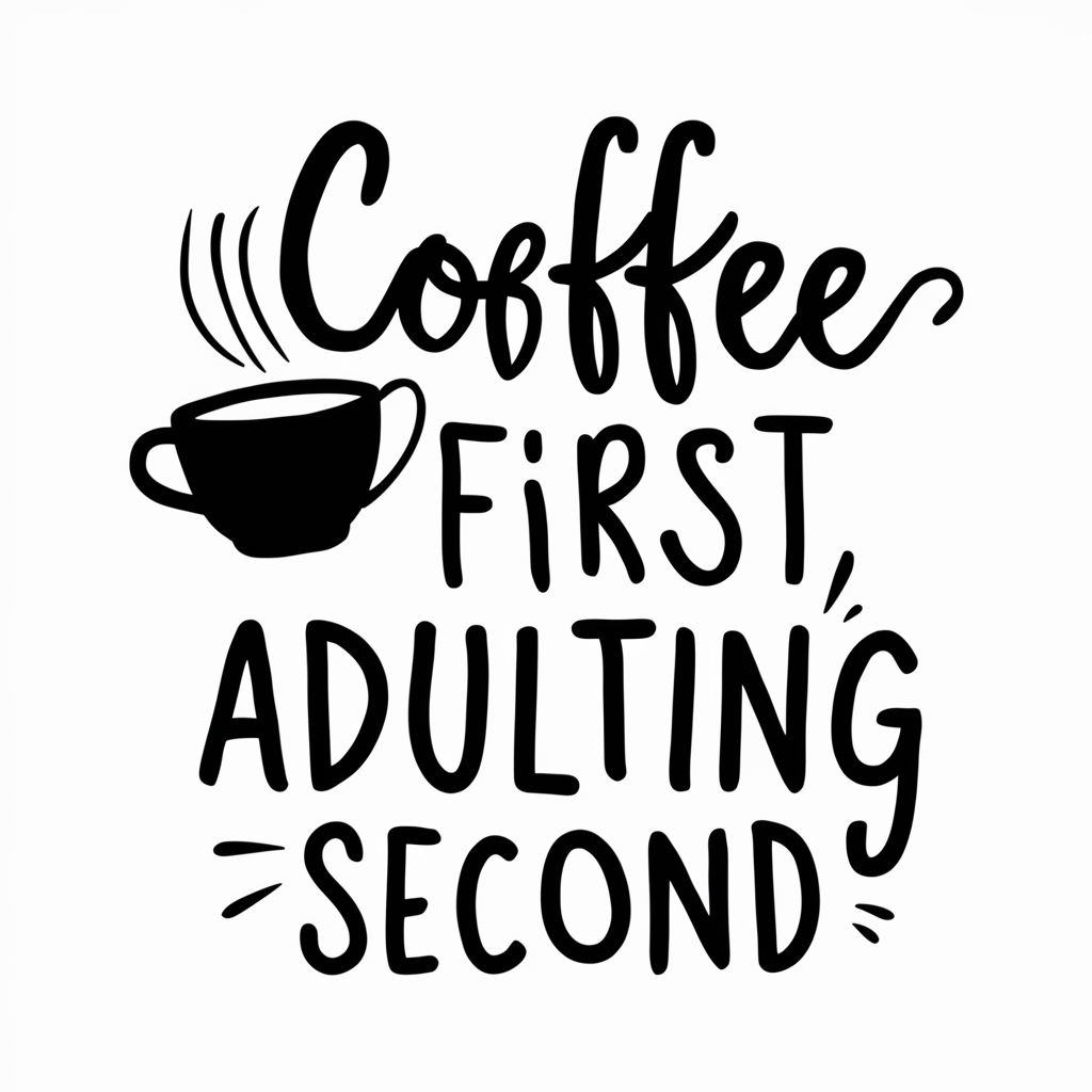 Coffee first, adulting second