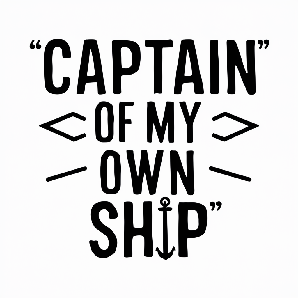 captain of my own ship