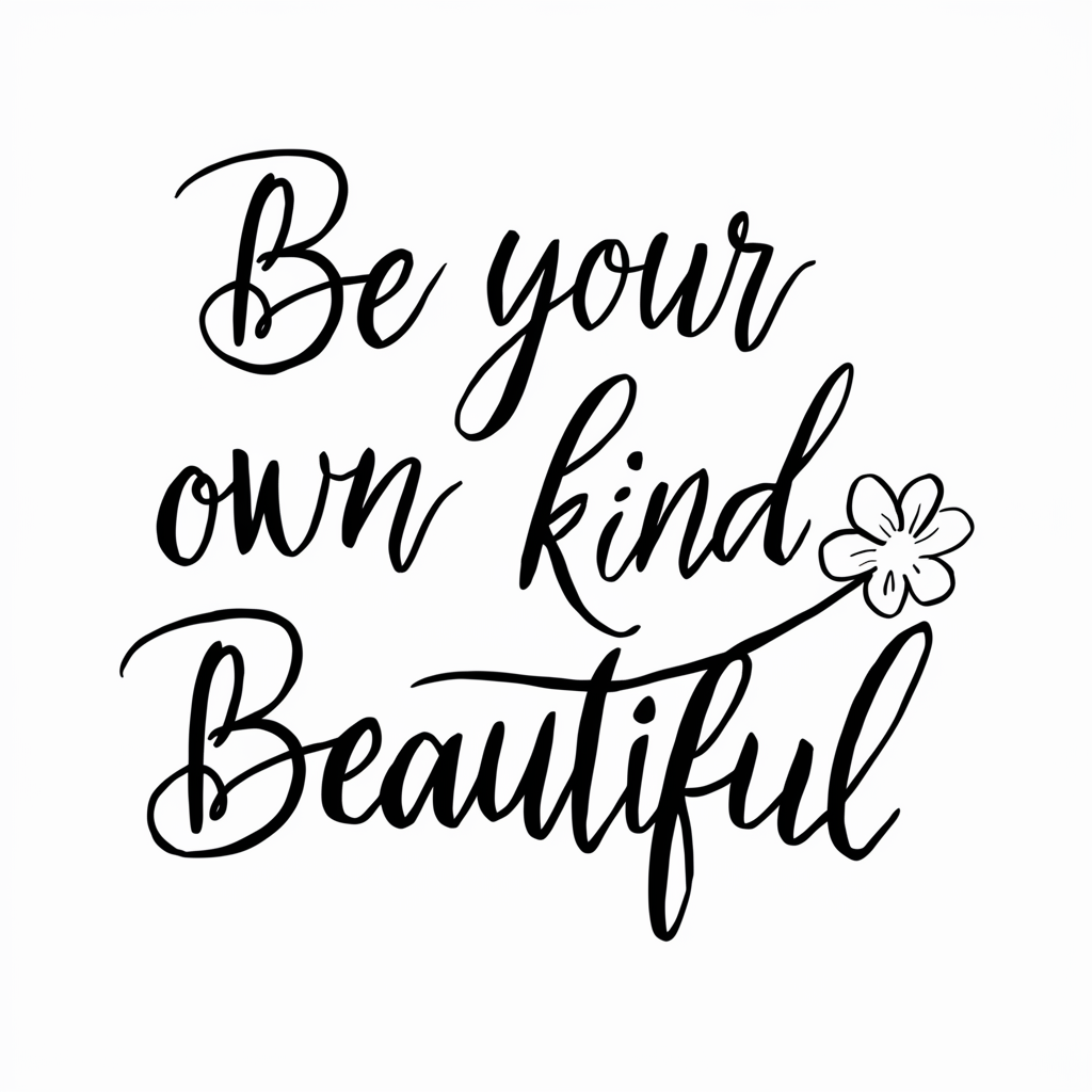 be your own kind of beautiful