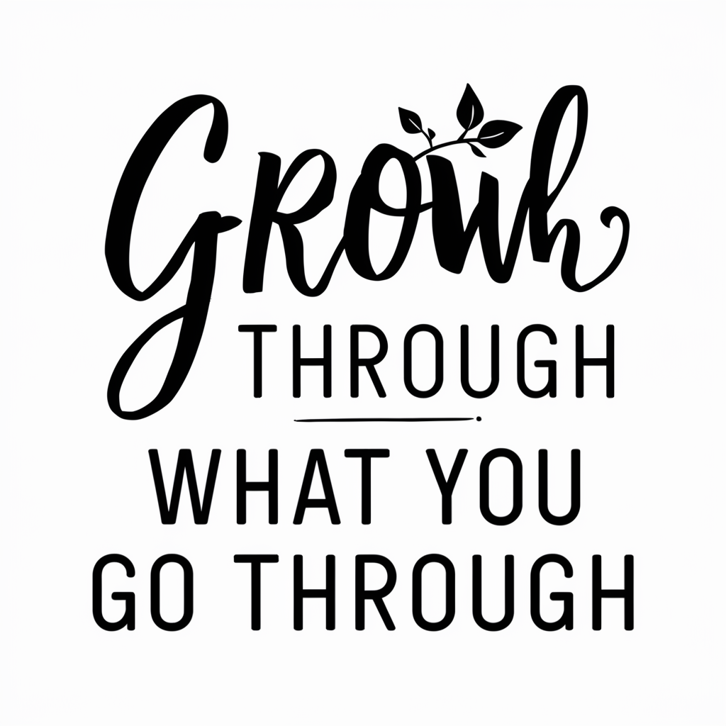 Grow through what you go through