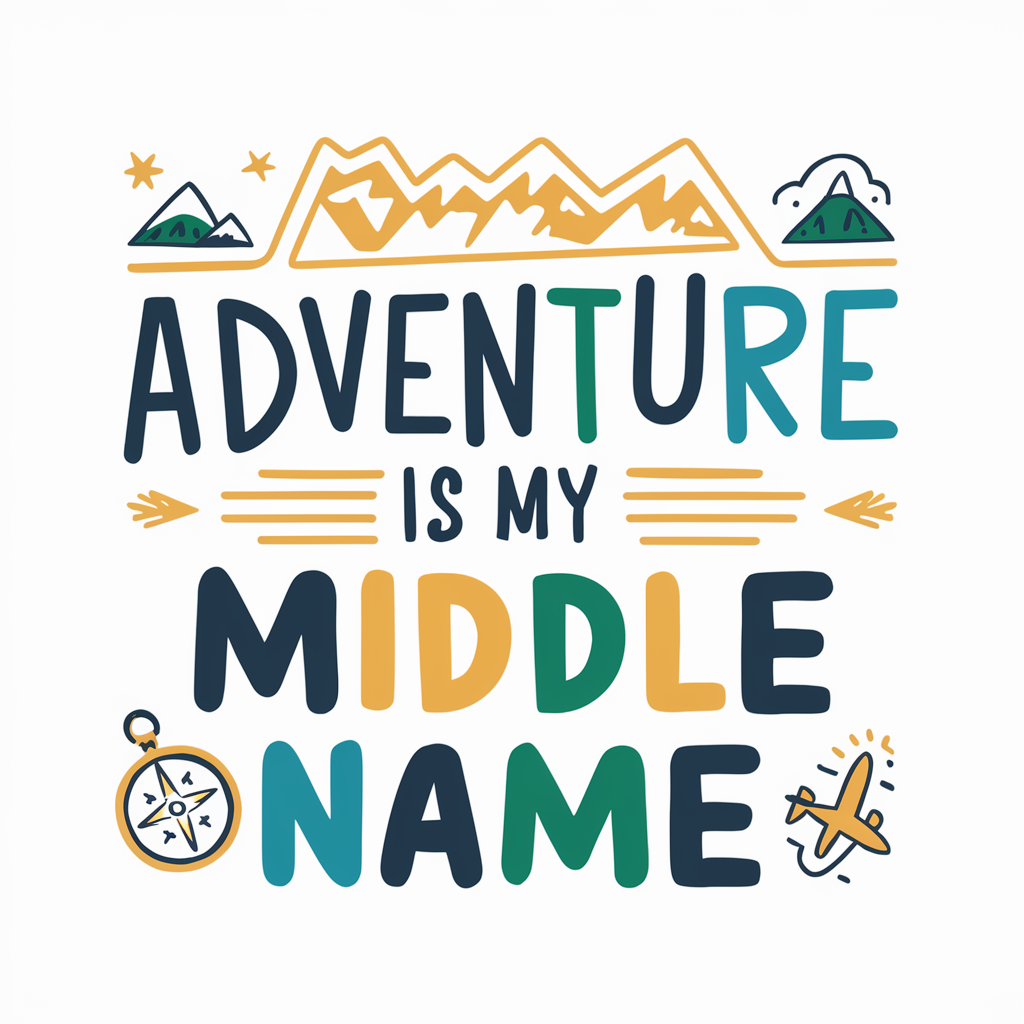 Adventure is my middle name