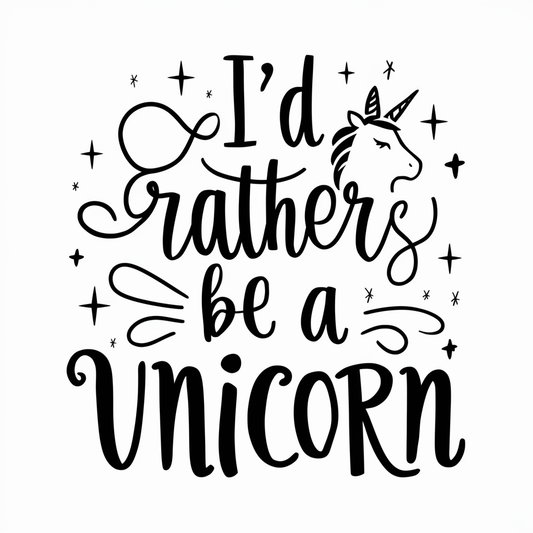 I'd rather be a unicorn