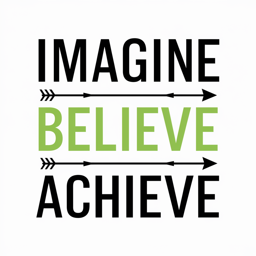 Imagine, believe, achieve