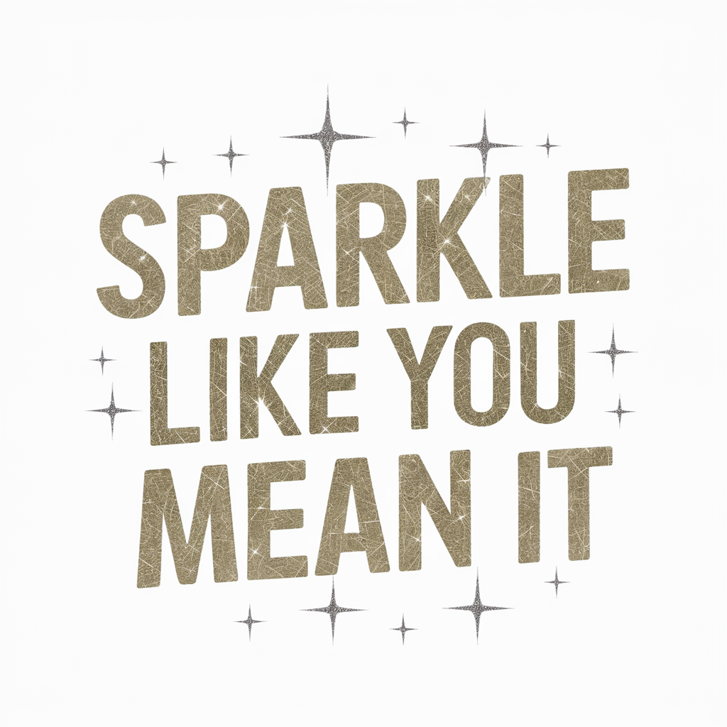 sparkle like you mean it