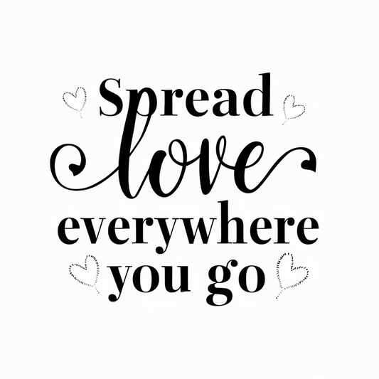 Spread love everywhere you go